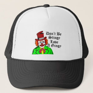 Funny Retro Clown Liebe a Ginger Redhead Truckerkappe