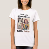 Funny Retro Coffee Lover Low Carb Keto Diet T-Shirt (Vorderseite)