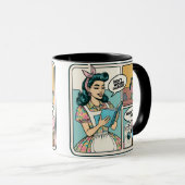Funny Retro Coffee Tasse - Gag Geschenk Tasse (VorderseiteRechts)