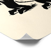 Funny Retro Coffee – Worship Coffee Poster (Ecke)