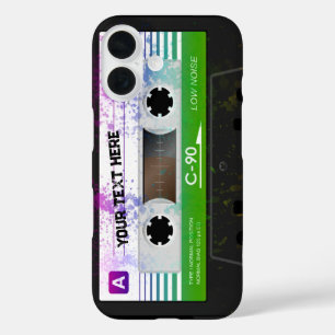 Funny Retro Compact Audio Cassette iPhone 16 Hülle