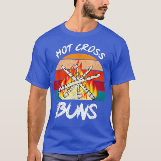 Funny Retro Cross Buns Cake Baking Lover Baker Men T-Shirt