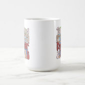 Funny retro Dad bod word art Kaffeetasse (Mittel)