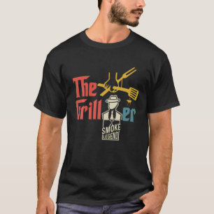 Funny Retro Dad Grilling Accessories The Grillfath T-Shirt