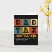 Funny Retro Dad Tax Definition Daddy Papa Humor Fa Karte (Gelbe Blume)