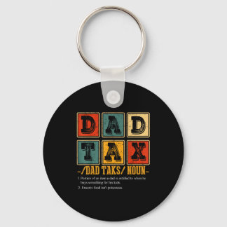 Funny Retro Dad Tax Definition Daddy Papa Humor Fa Schlüsselanhänger
