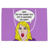 FUNNY RETRO-DEUTSCHE-Geschenktasche Große Geschenktüte (Vorderseite)