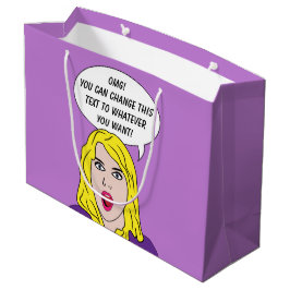 FUNNY RETRO-DEUTSCHE-Geschenktasche Große Geschenktüte