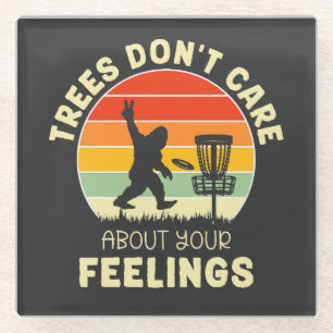 Funny Retro Disk Golf Design   Frisbee Lovers Glasuntersetzer