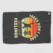 Funny Retro Disk Golf Design | Frisbee Lovers Golfhandtuch (Horizontal)