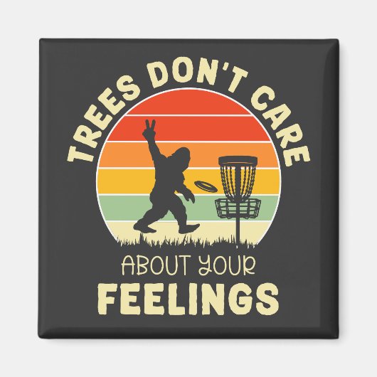 Funny Retro Disk Golf Design | Frisbee Lovers Magnet (Vorne)