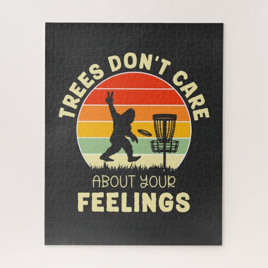 Funny Retro Disk Golf Design | Frisbee Lovers Puzzle (Vertikal)