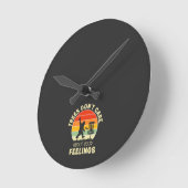Funny Retro Disk Golf Design | Frisbee Lovers Runde Wanduhr (Winkel)