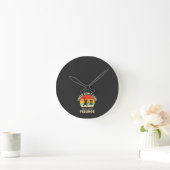Funny Retro Disk Golf Design | Frisbee Lovers Runde Wanduhr (Zuhause)