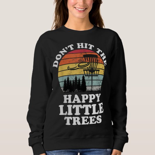 Funny Retro Disk Golf Frisbee Golfing Player Sport Sweatshirt (Vorderseite)