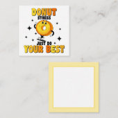Funny Retro Donut motivierend Zitat Mitteilungskarte (Vorne/Hinten)