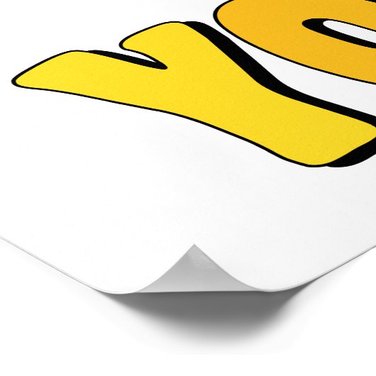 Funny Retro Donut motivierend Zitat Poster (Ecke)