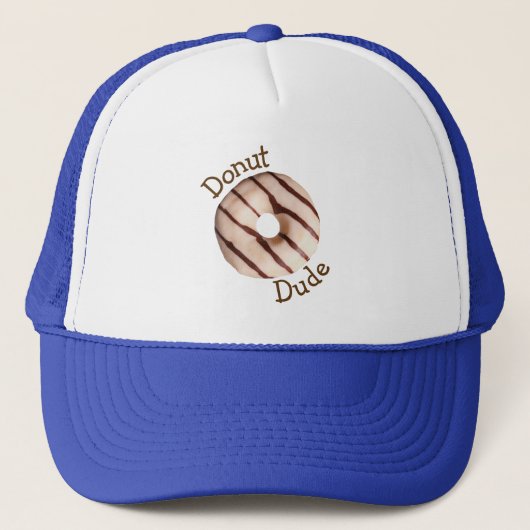 Funny Retro Donut Typ Trucker Hat Truckerkappe (Vorderseite)