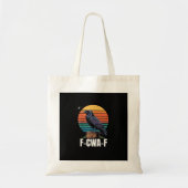 Funny Retro F-Caw-F Bird Crow Crow Bird  Tragetasche (Vorne)