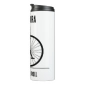 Funny Retro Fahrrad personalisiert für Radfahrer Thermosbecher (Nach rechts gedreht)