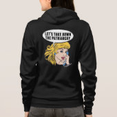 Funny Retro Feminist Pop Art Anti Patriarchat Hoodie (Rückseite)