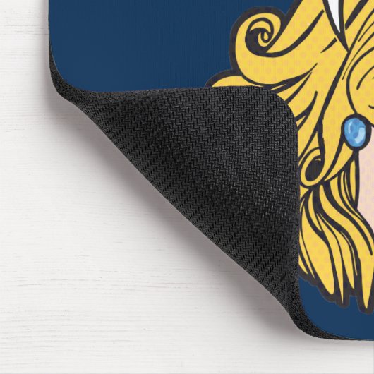 Funny Retro Feminist Pop Art Anti Patriarchat Mousepad (Ecke)