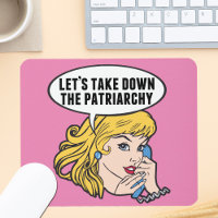Funny Retro Feminist Pop Art Anti Patriarchat Pink