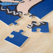 Funny Retro Feminist Pop Art Anti Patriarchat Puzzle (Seite)