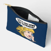 Funny Retro Feminist Pop Art Anti Patriarchat Zubehörtasche (Offen)