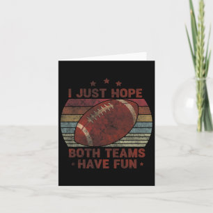 Funny Retro Football - ich hoffe nur, dass beide M Karte