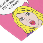 FUNNY RETRO FRAMAN Custom Table Runner Kurzer Tischläufer (Ecke)