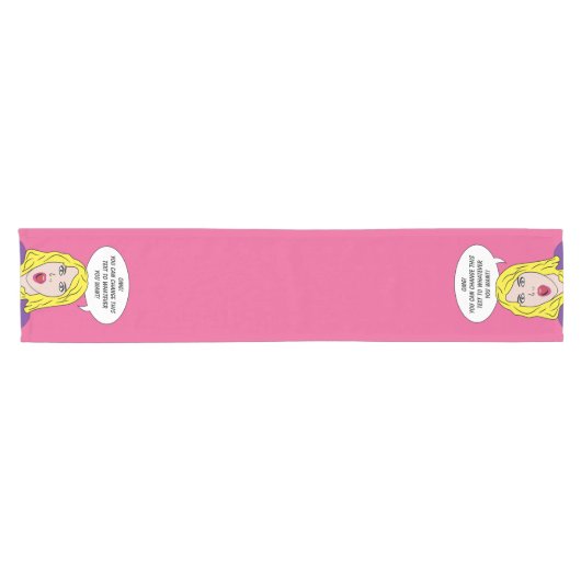 FUNNY RETRO FRAMAN Custom Table Runner Kurzer Tischläufer (Horizontal)