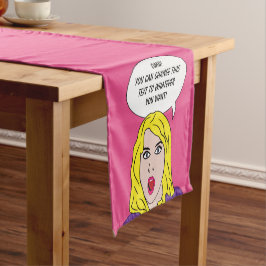 FUNNY RETRO FRAMAN Custom Table Runner Kurzer Tischläufer