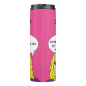 FUNNY RETRO FRAMAN Custom Text & Name Tumbler Thermosbecher (Rückseite)