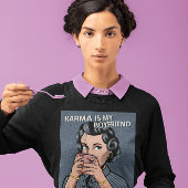 FUNNY RETRO FRAMAN HOUSEWIFE COFFEE T - SHIRT