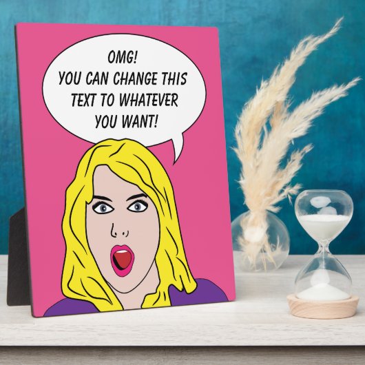 FUNNY RETRO FRAMAN-Zollplakette Fotoplatte (Seite)