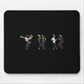 Funny Retro Frankenstein Monster und Brittanz Mousepad (Vorne)