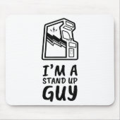 Funny Retro Gamer Arcade Old School 80's Video Gam Mousepad (Vorne)