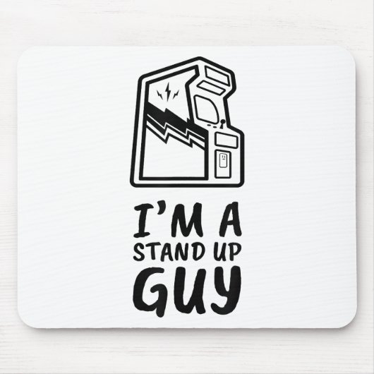 Funny Retro Gamer Arcade Old School 80's Video Gam Mousepad (Vorne)