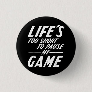 Funny Retro Gamer - Das Leben ist zu Kurz, um mein Button