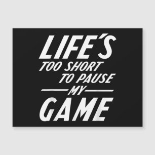 Funny Retro Gamer - Das Leben ist zu Kurz, um mein Magnetkarte