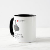 Funny Retro Gamer Valentine Liebe Tasse (Vorderseite Links)
