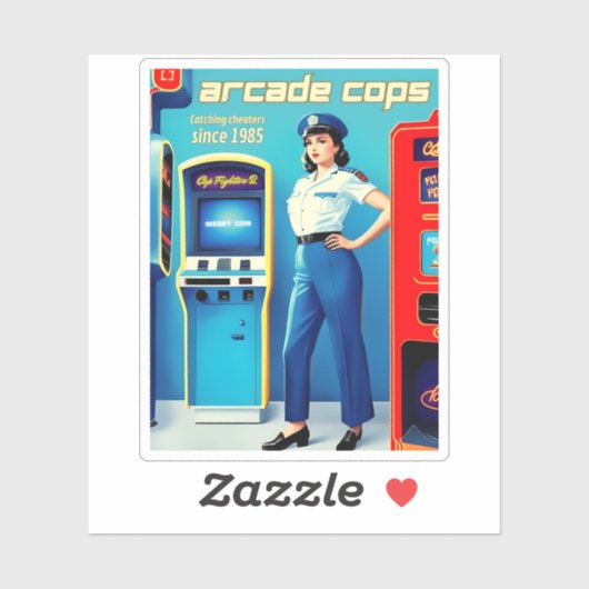 Funny Retro Gaming 80er Arcade 8-Bit Gamer Spaß Aufkleber (Blatt)