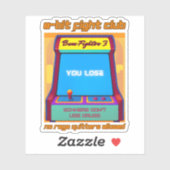 Funny Retro Gaming 80er Arcade 8-Bit Gamer Spaß Aufkleber (Blatt)