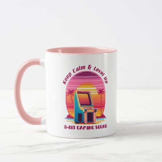 Funny Retro Gaming 80er Arcade 8-Bit Gamer Spaß Tasse (Links)