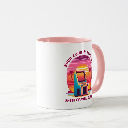 Funny Retro Gaming 80er Arcade 8-Bit Gamer Spaß Tasse (VorderseiteRechts)