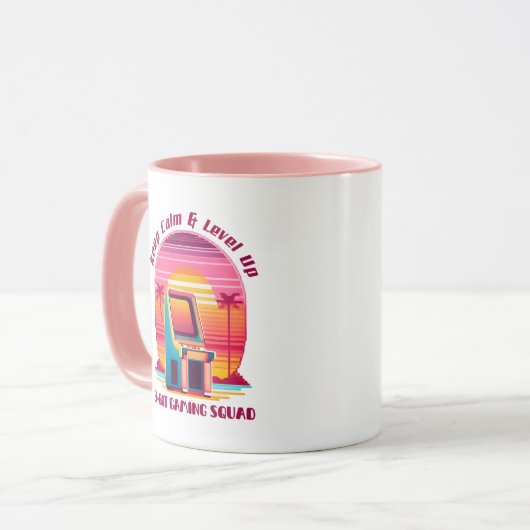Funny Retro Gaming 80er Arcade 8-Bit Gamer Spaß Tasse (Vorderseite Links)