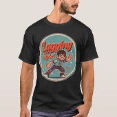 Funny Retro Gaming Design - Mit Stil hinterherhink T-Shirt (Vorderseite)