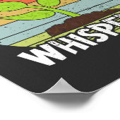 Funny Retro Gartage Pflanze Whisperer Poster (Ecke)