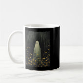 Funny Retro Geist im Wald BlumenHalloween G Kaffeetasse (Links)